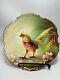 French Limoges Flambeau China L. D. B. & Co. 10 Hand Painted Plate Bird Signed