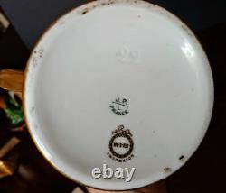 French Porcelain Hand Gilded Unique Rare Mug 1899 by Jean Pouyat, Limoge+