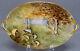 Gda Limoges Hand Painted Signed Christie Landscape Trees Mushrooms Small Platter