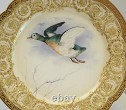 Gorgeous Limoges Avenir for Tiffany & Co Hand Painted Porcelain Cabinet Plates