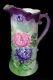 Huge Limoges Pitcher Hand Painted Chrysanthemums Signed H. Dolson C. 1880
