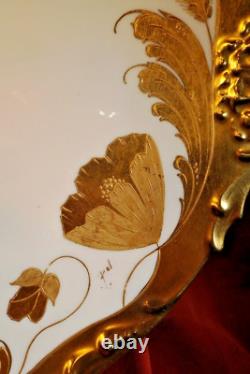 Hand Painted Gilt JPL Charger / Serving Plate (Gilding Painted by Stouffer)