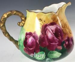 Hand Painted Roses Pitcher