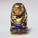 Handpainted Limoges France Trinket Box With Figural Egyptian Sphinx, Chanille