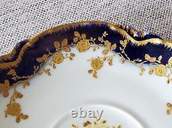 Haviland Limoges France Antique Teacup & Saucer Set Hand Painted Gold Rose Rare