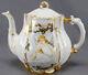 Haviland Limoges Hand Painted Fairy In Spiderweb & Finches Teapot C. 1876 1889