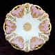 Haviland Limoges Plate Pink Gold Overlay Cleo Blank Reticulated Hand Painted