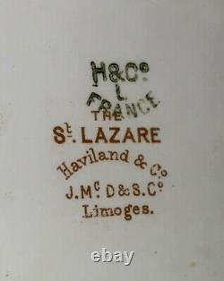 Haviland Limoges St Lazare 9 Snack Plates 7 X 8 Mint