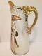 Jpl Limoges France Hand Painted Signed A Mcnally Tall Tankard Pitcher W Dragon