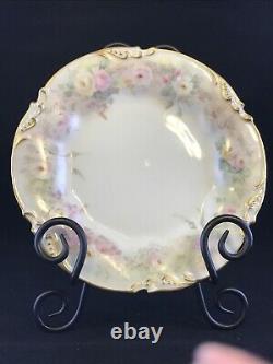 J. P. L. Limoges Set of 11 Dessert Plates hand painted and signed C. P. Smith