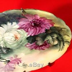 Jean Pouyat Limoges France Cabinet Plate 11 5/8 Hand Painted Signed 1890-1932
