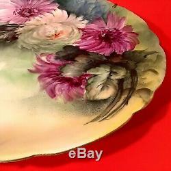 Jean Pouyat Limoges France Cabinet Plate 11 5/8 Hand Painted Signed 1890-1932