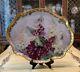 Jean Pouyat Limoges France Hand-painted Grapes Huge 16 X 12-7/8 Tray/platter