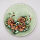 Jean Pouyat Limoges Hand-painted Porcelain Plate With Poppy Design
