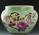 Limoges Antiques Hand Painted Roses Jardiniere Ferner Vase Dated 1897