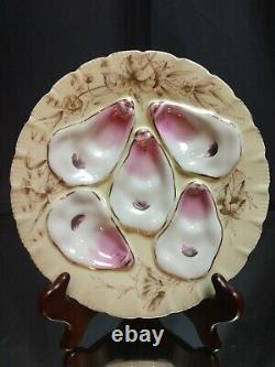 LOVELY! C1880 Oyster Plate AESTHETIC Likely French Porcelain 5 Well Limoges