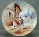 Ls&s Limoges Hand Painted Signed Gayou Courting Couple 13 1/8 Inch Charger