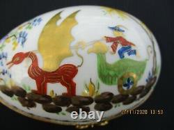Le Tallec Paris Cirque Chinois Chinese Circus Egg Box Bronze Mounts Hand Painted