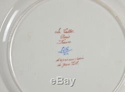 Le Tallec, Paris, France, Signed Vintage Porcelain Plate, Hand Painted Ballerina