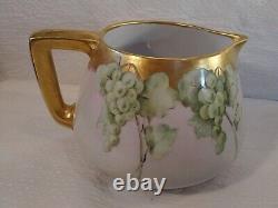 Limoges Cider Pitcher Hand Painted Free Shipping Antique France