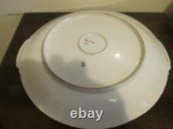 Limoges Coiffe France Hand Painted Cake Charger Plate Grape Signed E. Bourke 12