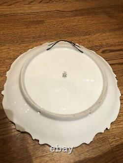 Limoges Coronet France Handpainted Charger Plate Signed A. Broussillon