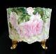 Limoges Delinieres & Co Hand Painted By Sherratt French Porcelain Cache Pot Vase