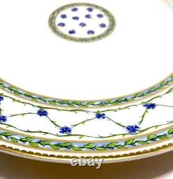 Limoges France A. Raynaud L'allee Du Roy Green Dinner Plate 10 3/5 Brand New