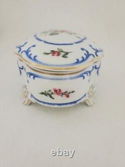 Limoges France Hand Painted Porcelain Covered Dish