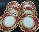 Limoges Gda Hand Painted Plates With Flowers And Gold Lot Of 6
