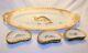 Limoges Hand Painted Antique Fish Service For 12 With Bone Plates And Lg. Server
