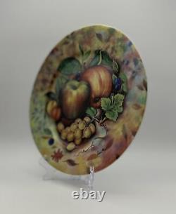 Limoges Hand-Painted Fruit Plate by L. Godinger