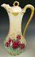 Limoges Hand Painted Roses Gold Gilt Handle 12 Footed Chocolate Pot