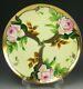 Limoges Hand Painted Roses In Art Nouveau Style Plate Van Signed