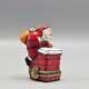 Limoges Hand Painted Santa Claus On Chimney Trinket Box