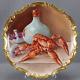Limoges Hand Painted Signed P Bazanny Lobsters Bottle Mushrooms Charger As Is