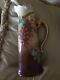 Limoges Hand Painted Tankard Pitcher 1907 Gold Serpentine Handle 15 Approx