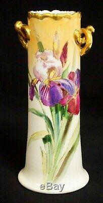 Limoges Hand Painted Vase, Chicago Artist Signed