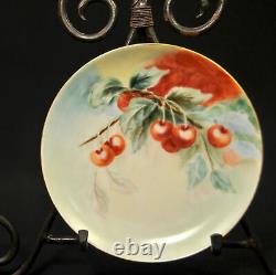 Limoges Haviland & Co 6 Dessert Plates Artist Ware Hanging Fruit 1894-1931
