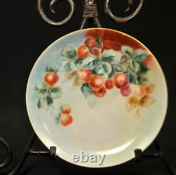 Limoges Haviland & Co 6 Dessert Plates Artist Ware Hanging Fruit 1894-1931