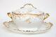Limoges Higgins And Seiter Floral Gilded Soup Tureen Withunder Plate, Hand Painted