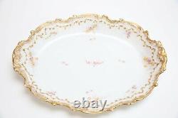 Limoges Higgins and Seiter Floral Gilded Soup Tureen withUnder Plate, Hand Painted