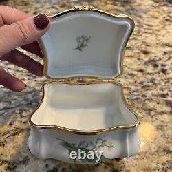 Limoges Jewelry boxe vintage Hand Painted