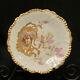 Limoges Ls&s 8 1/2 Plate Hand Painted Pink Withgold Couple Period Attire1896-1905