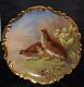 Limoges L R L Hand Painted Cabinet Plate Game Plate Pheasants S/ Muville