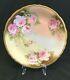 Limoges P&b Hand Painted Roses Gold Gilt Rim 12plate Charger