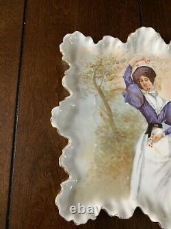 Limoges Plate Hand Painted Signed Dubois C. 1890s