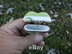 Limoges Porcelain Heart Box Lily Of The Valley Signed Numbered Hand Painted