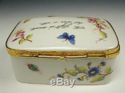 Limoges Tiffany & Co Le Tallec Private Stock Hand Painted Butterfly Insects Box