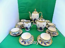 Limoges U. C Tea Set Hand Painted